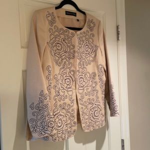 Dana Bachman (Dillards) VTG Camel Embroidered Jacket SZ 6